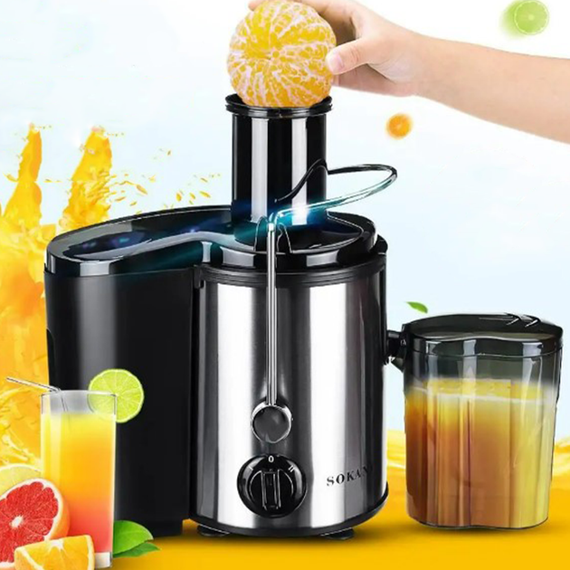 Соковыжималка для фруктов и овощей 800 Вт, SOKANY SK-4000 - изображение 5