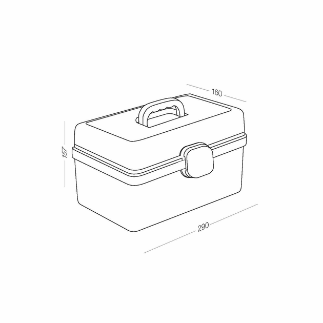 Аптечка для лекарств пластиковая белая MVM PC-16 S WHITE - изображение 3