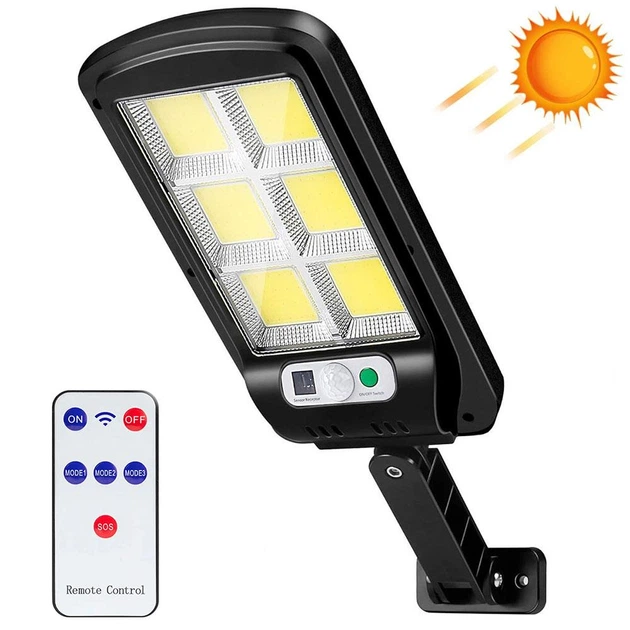 Уличный фонарь на солнечных батареях, 2200 mAh + пульт, Solar Light BK120-6COB / Светодиодный прожектор на столб - Фото 1 Уличный фонарь на солнечных батареях, 2200 mAh + пульт, Solar Light BK120-6COB / Светодиодный прожектор на столб - изображение 1