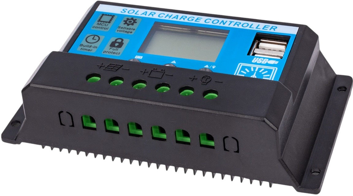 Контролер сонячної панелі Volt Polska SOL PWM 30A 2xUSB (3IPSSOLU30) - зображення 6
