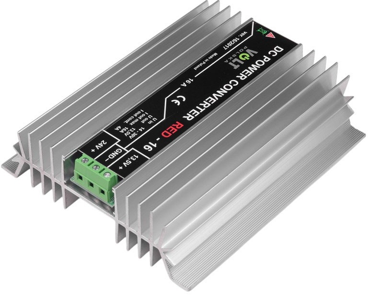 Перетворювач напруги Volt Polska RED 16 24VDC/12VDC (4DCDCZRM16) - зображення 2