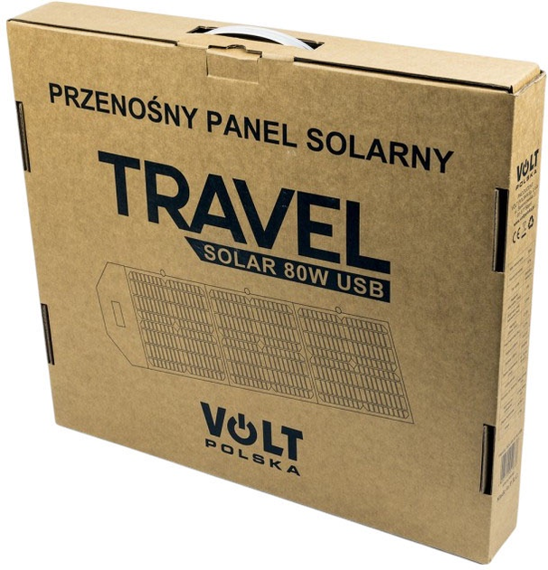 Przenośny panel słoneczny Volt Polska Travel Solar 80W USB (5TSOLAR080) - obraz 5