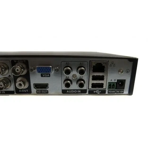 Видеорегистратор DVR UKC CAD 1204, 4-канальный, AHD, BNC, V-OUT, поддержка 4 камер, черный, с пультом ДУ - изображение 6