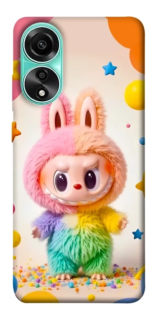 Чехол Сolorful Labubu для Oppo A78 4G - Фото 1 Чехол Сolorful Labubu для Oppo A78 4G - изображение 1
