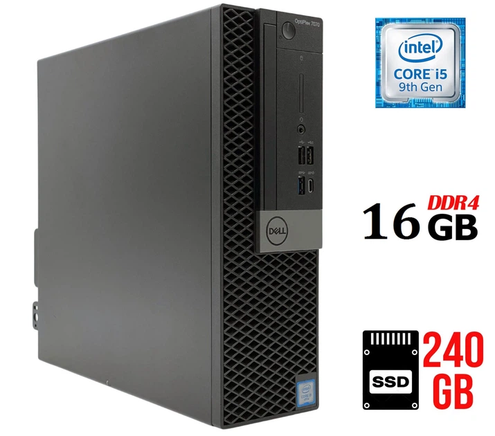 Компьютер Dell OptiPlex 7070 SFF / Intel Core i5-9500 (6 ядер по