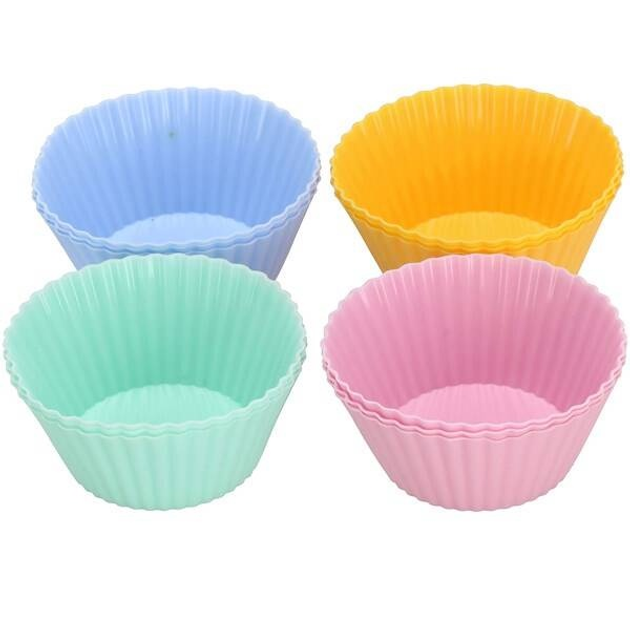 Formy do pieczenia babki Springos silikonowe kolorowe 7 cm 12 szt (5907719437286) - obraz 12