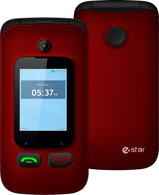 Telefon komórkowy eSTAR Digni Flip Red (DIGNIFLIPR) - obraz 4