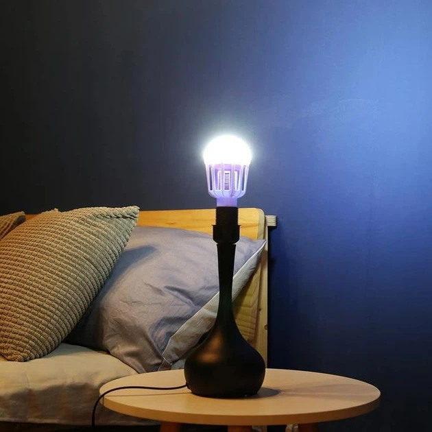 LED лампа-пастка ультрафіолетова для комах Mosquito Lamp 2в1 6500K енергозберігаюча - Фото 3 LED лампа-пастка ультрафіолетова для комах Mosquito Lamp 2в1 6500K енергозберігаюча - изображение 3