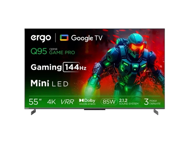 Телевізор Ergo 55MQ95 Game PRO - Фото 1 Телевізор Ergo 55MQ95 Game PRO - изображение 1
