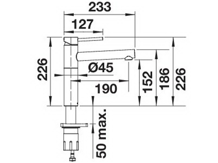 Змішувач кухонний Blanco - ALTA II черный матовый 527538 - зображення 3