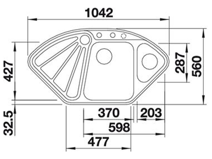 Мойка кухонная Blanco - DELTA II-F 527056 - изображение 2