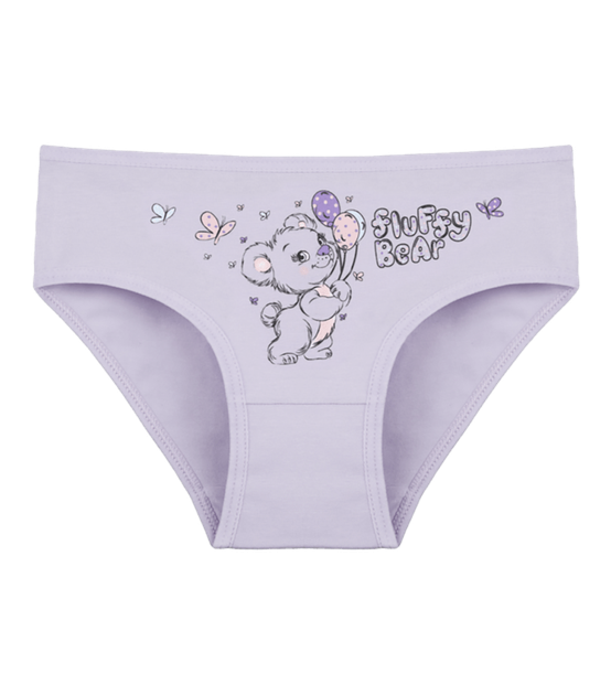 Трусы слипы для девочки с принтом Fluffy Bear - Donella - 4171PB109 - 86-92 см - Светло-фиолетовый - Фото 1 Трусы слипы для девочки с принтом Fluffy Bear - Donella - 4171PB109 - 86-92 см - Светло-фиолетовый - изображение 1