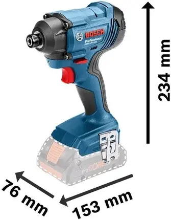 Профессиональный гайкокрут ударный аккумуляторный Bosch Professional GDR 180-LI: без АКБ, 160Нм, щеточный (06019G5124) - изображение 3