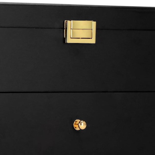 Шкатулка для годинників Springos HA1067 чорно-сіра 29 x 21.5 x 16 см (5907719433462) - зображення 10