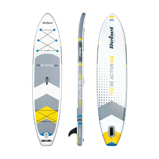 SUP дошка 350см Rebel ACTIVE з аксесуарами сапборд 150 кг 350 x 81 х 15 см White - зображення 3