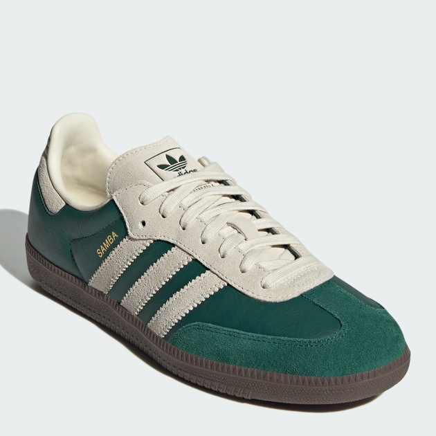 Женские кеды кожаные низкие Adidas Samba Og JI3215 40 (6.5UK) 25 см Cgreen/Crewht/Gum5 (4067888331530) - Фото 2 Женские кеды кожаные низкие Adidas Samba Og JI3215 40 (6.5UK) 25 см Cgreen/Crewht/Gum5 (4067888331530) - изображение 2