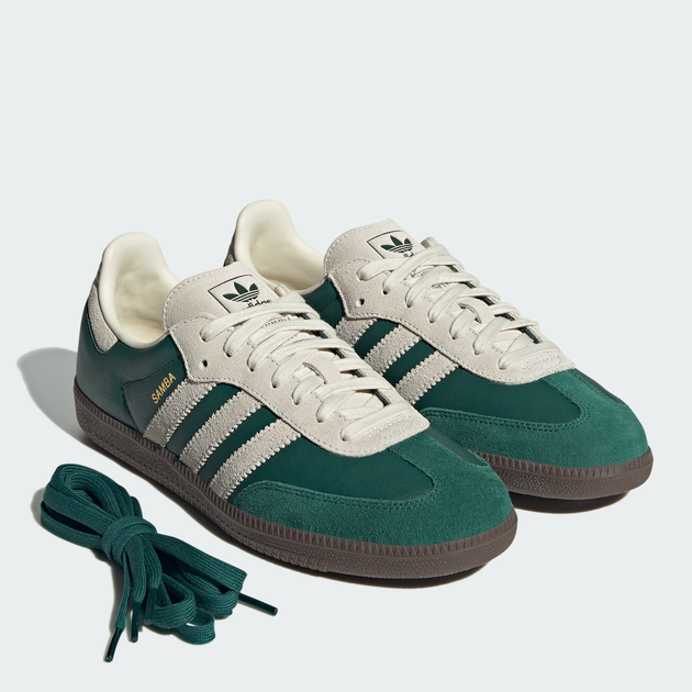Женские кеды кожаные низкие Adidas Samba Og JI3215 40 (6.5UK) 25 см Cgreen/Crewht/Gum5 (4067888331530) - Фото 7 Женские кеды кожаные низкие Adidas Samba Og JI3215 40 (6.5UK) 25 см Cgreen/Crewht/Gum5 (4067888331530) - изображение 7