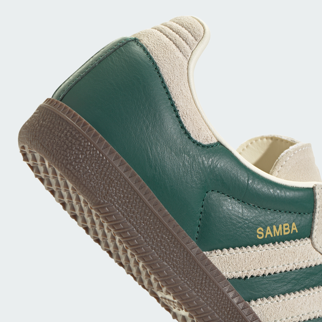 Женские кеды кожаные низкие Adidas Samba Og JI3215 40 (6.5UK) 25 см Cgreen/Crewht/Gum5 (4067888331530) - Фото 9 Женские кеды кожаные низкие Adidas Samba Og JI3215 40 (6.5UK) 25 см Cgreen/Crewht/Gum5 (4067888331530) - изображение 9