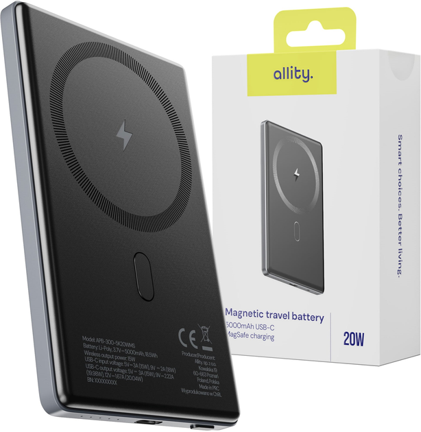 УМБ Allity APB-300 5000 mAh 20W Grey (ALL000041) - зображення 5