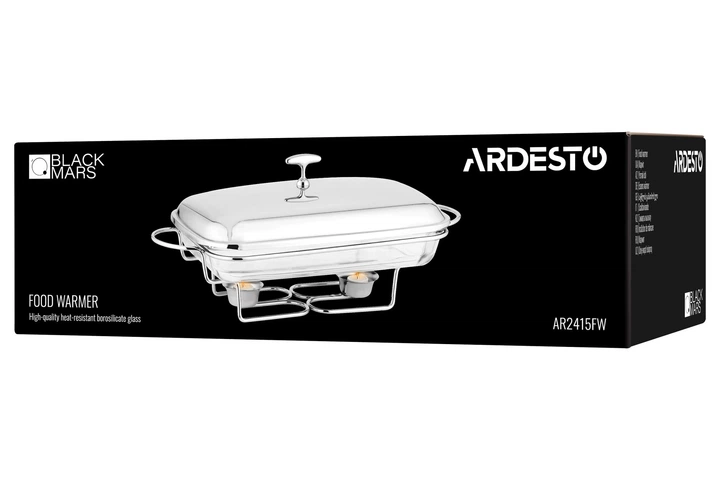 Марміт Ardesto BLACK MARS прямокутний 3 л AR2415FW - зображення 4