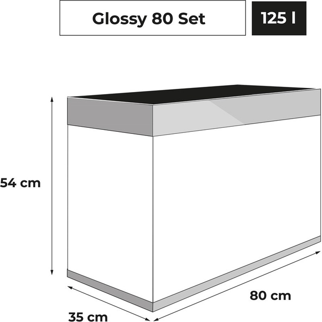 Акваріумний набір Aquael Clossy ST 80 D&N 125 L Сірий (5905546340403) - зображення 15