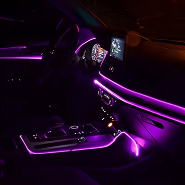 Неонове підсвічування для автомобіля LED стрічка 5V Фіолетова 3м - зображення 2