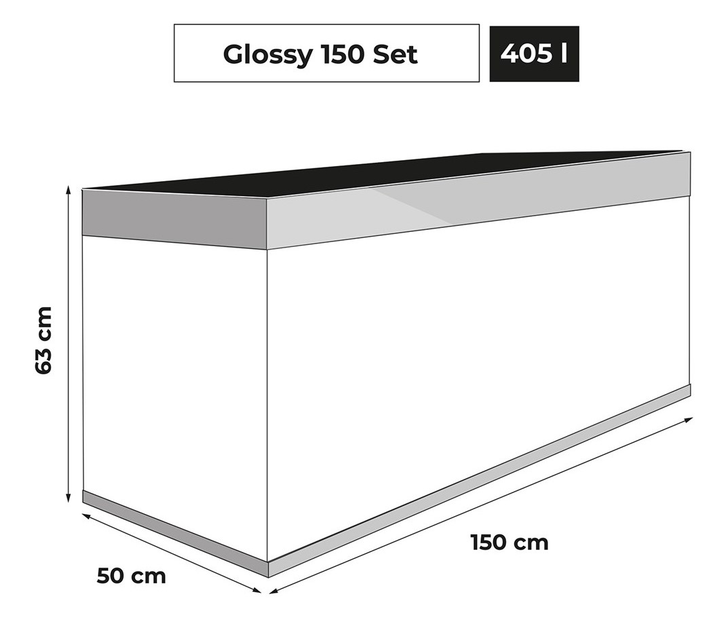 Zestaw akwariowy Aquael Clossy ST 150 D&N 405 L Szary (5905546340434) - obraz 17