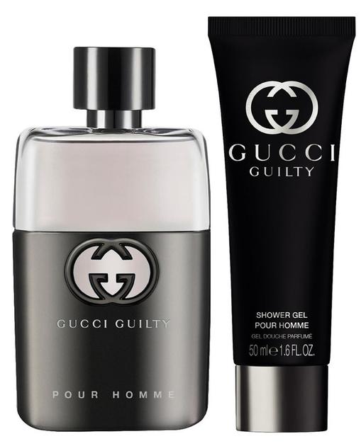 Набір для чоловіків Gucci Guilty Pour Homme Туалетна вода 50 мл + Гель для душу 50 мл (3616305267078) - зображення 2
