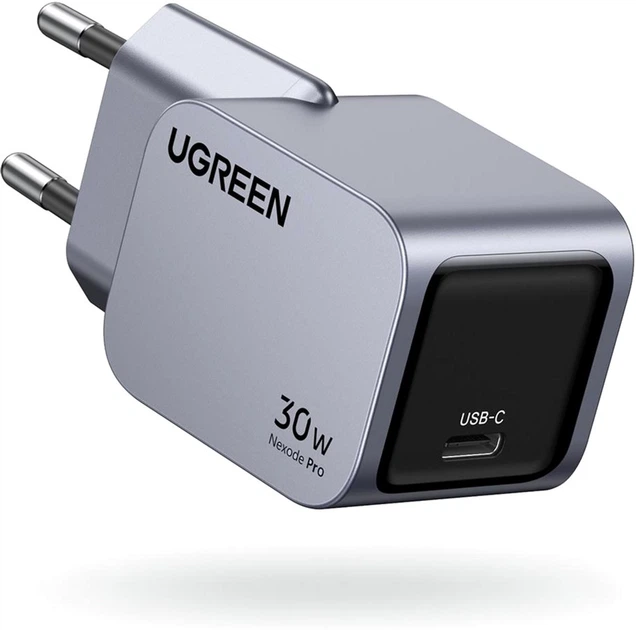 Ładowarka sieciowa Ugreen X703 Nexode Pro 30W USB-C GaN Fast Charger Szara 35006 (6941876230068) - obraz 3
