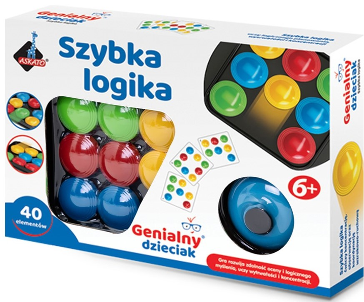 Zestaw edukacyjny Askato Genialny dzieciak - Szybka logika (6901440117935) - obraz 2