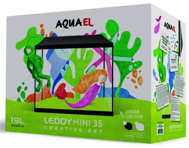 Акваріумний набір Aquael Leddy Mini 35 19 L Чорний (5905546326278) - зображення 7