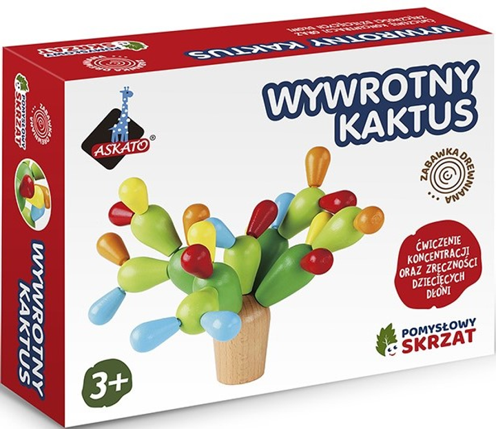 Zabawka edukacyjna Askato Pomysłowy Skrzat Wywrotny Kaktus (6901440117119) - obraz 1