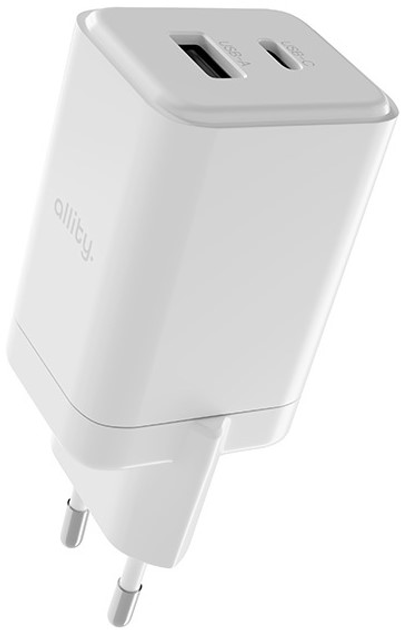 Ładowarka sieciowa Allity GaN PD QC ATC-01-45WAC 1x USB-C 1x USB-A 45W White (5906667550382) - obraz 2