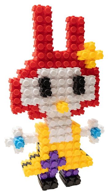 Klocki konstrukcyjne Askato Blocks Spatial 128 elementów (6901440112541) - obraz 5