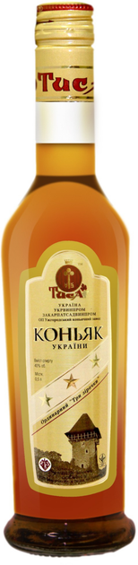 Бренди Тиса Три звездочки 3 года выдержки 0.5 л 40% (4820139280267) - Фото 1 Бренди Тиса Три звездочки 3 года выдержки 0.5 л 40% (4820139280267) - изображение 1