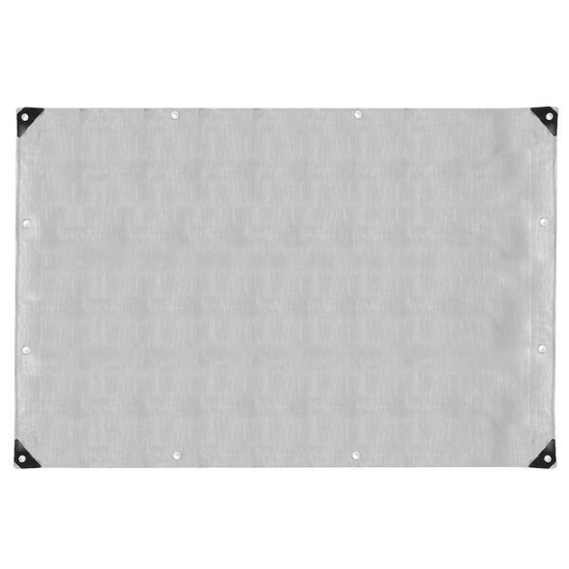 Plandeka Springos 4 x 6 m 210g/m2 gruba płachta ochronna szara (GA2143) (5907719430300) - obraz 3