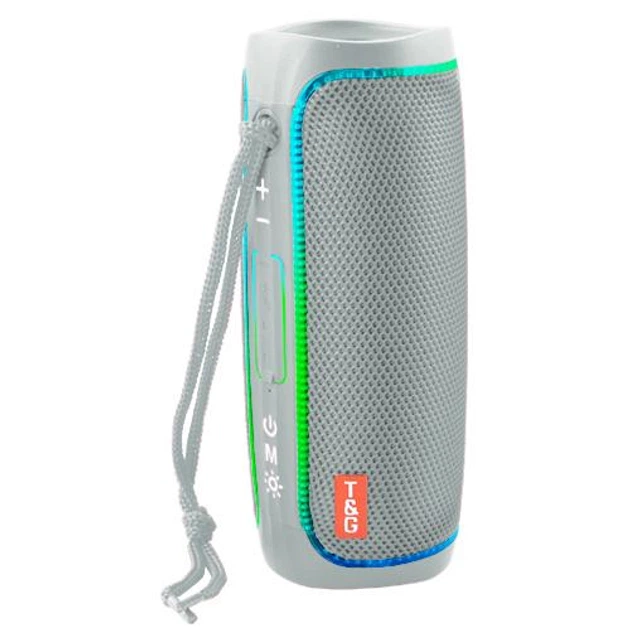 Bluetooth-колонка TG288 з RGB ПІДСВІЧУВАННЯМ, speakerphone, радіо, grey - Фото 4 Bluetooth-колонка TG288 з RGB ПІДСВІЧУВАННЯМ, speakerphone, радіо, grey - изображение 4