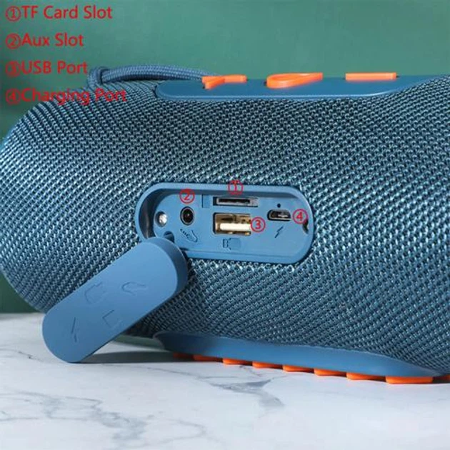 Bluetooth-колонка TG341 з speakerphone, радіо, blue - изображение 5