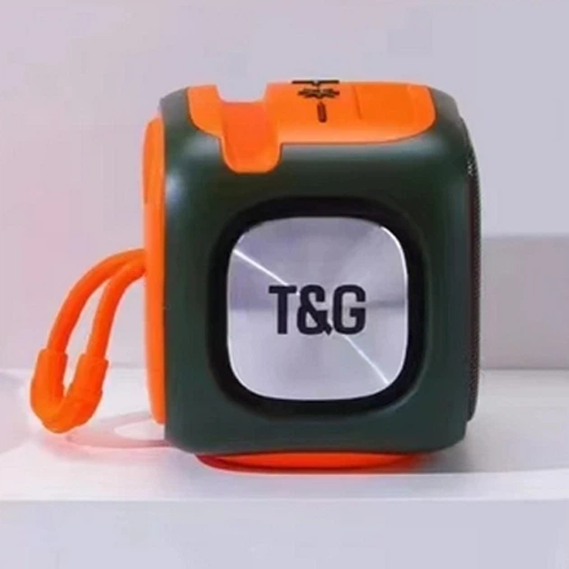 Портативна Bluetooth колонка TG359 7W з RGB підсвічуванням Green - Фото 3 Портативна Bluetooth колонка TG359 7W з RGB підсвічуванням Green - изображение 3