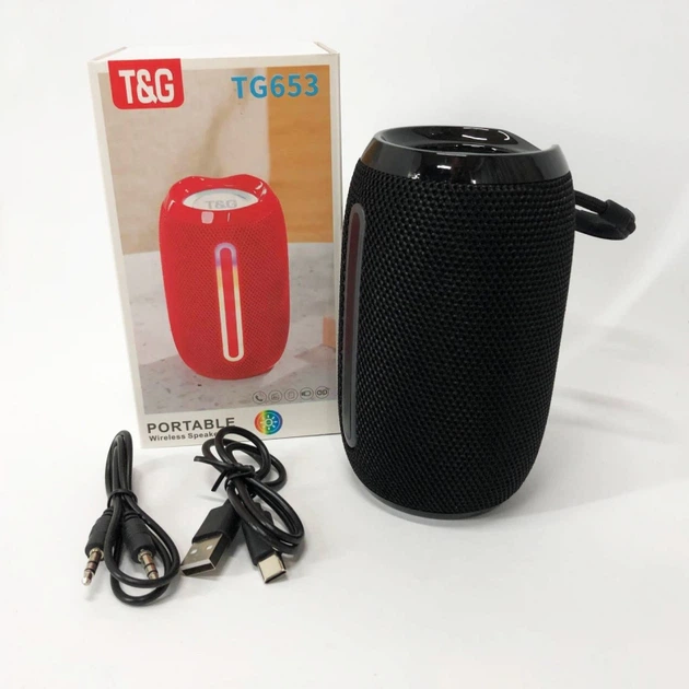 Портативна колонка TG 653 black з USB - изображение 8