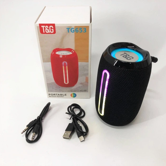 Портативна колонка TG 653 black з USB - изображение 10