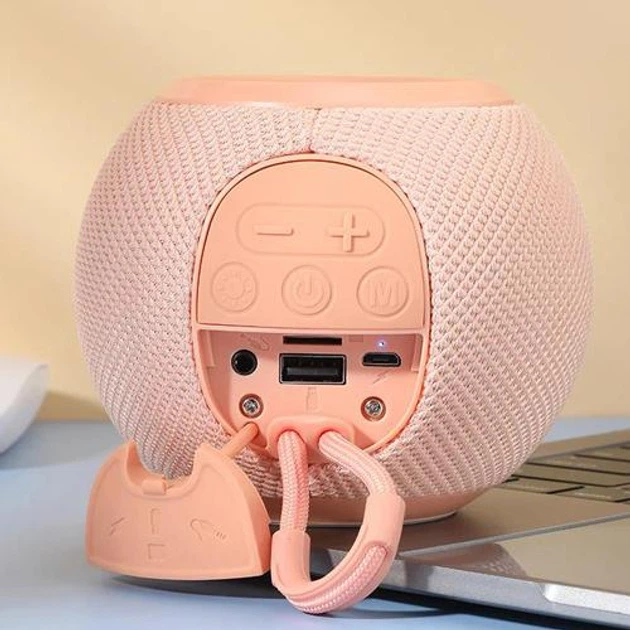 Bluetooth-колонка TG337 з RGB ПІДСВІЧУВАННЯМ, speakerphone, радіо, pink - зображення 3