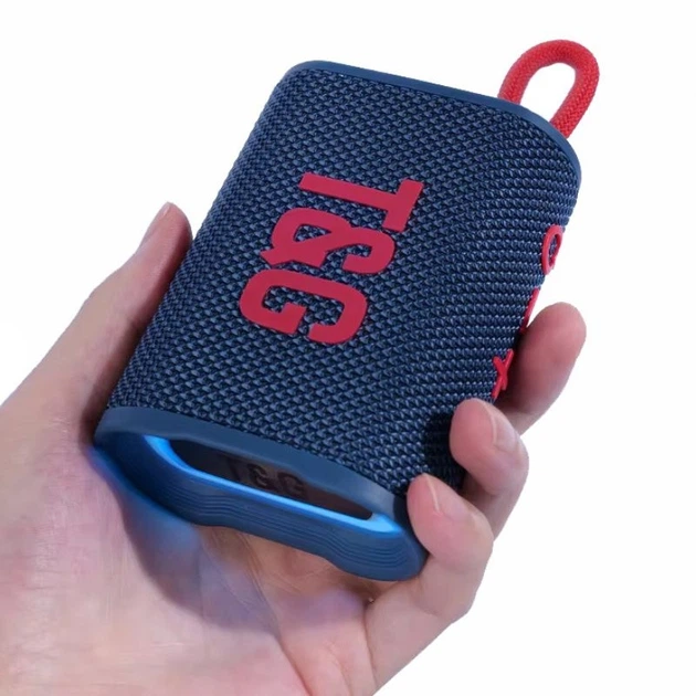 Портативна колонка TG-396 blue Bluetooth - Фото 3 Портативна колонка TG-396 blue Bluetooth - изображение 3