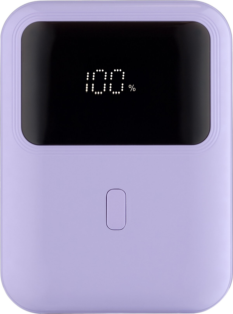 Powerbank Qualo QPB10-LD-20-09 10000 mAh 20W Lilac - obraz 1