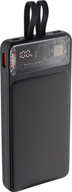 Powerbank Qualo QTPB10-LD-23-01 10000 mAh 23W Black - obraz 1