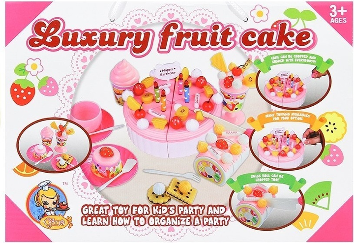 Набір для творчості LEAN Toys Birthday Party with Velcro Cake and Desserts 1513 (5905214979850) - зображення 1