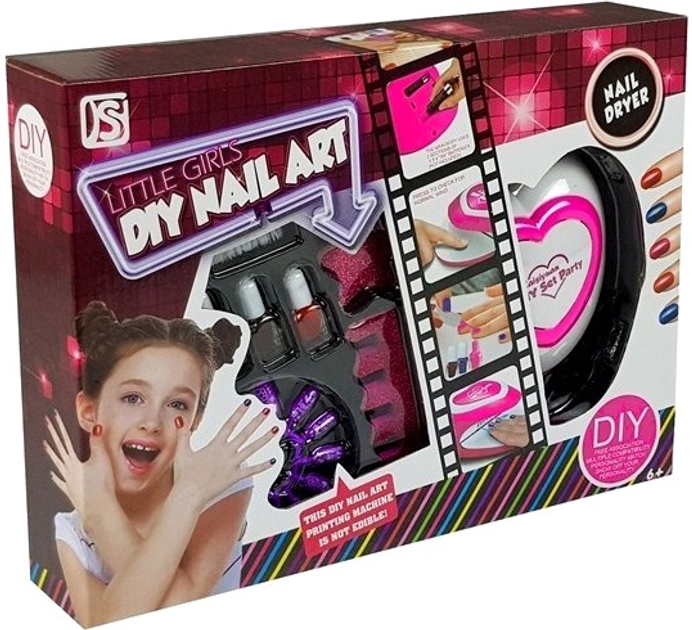 Набір для манікюру LEAN Toys для розпису нігтів з лампою 4046 (5907625580373) - зображення 1