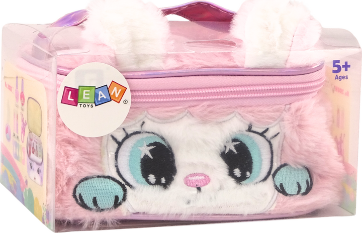 Набір краси LEAN Toys з плюшевою косметичкою котика, лаками та помадами 20294 (5905991025771) - зображення 1