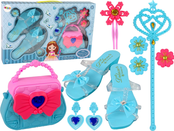 Набір для краси LEAN Toys з сумочкою для тапочок та шпильками синій 13025 (5905323212268) - зображення 2
