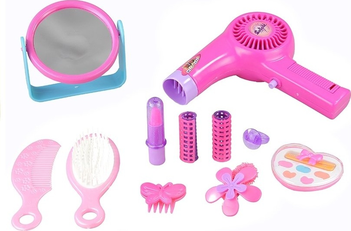 Набір для краси LEAN Toys з феном на батарейках та косметикою 1441 (5905884457504) - зображення 3